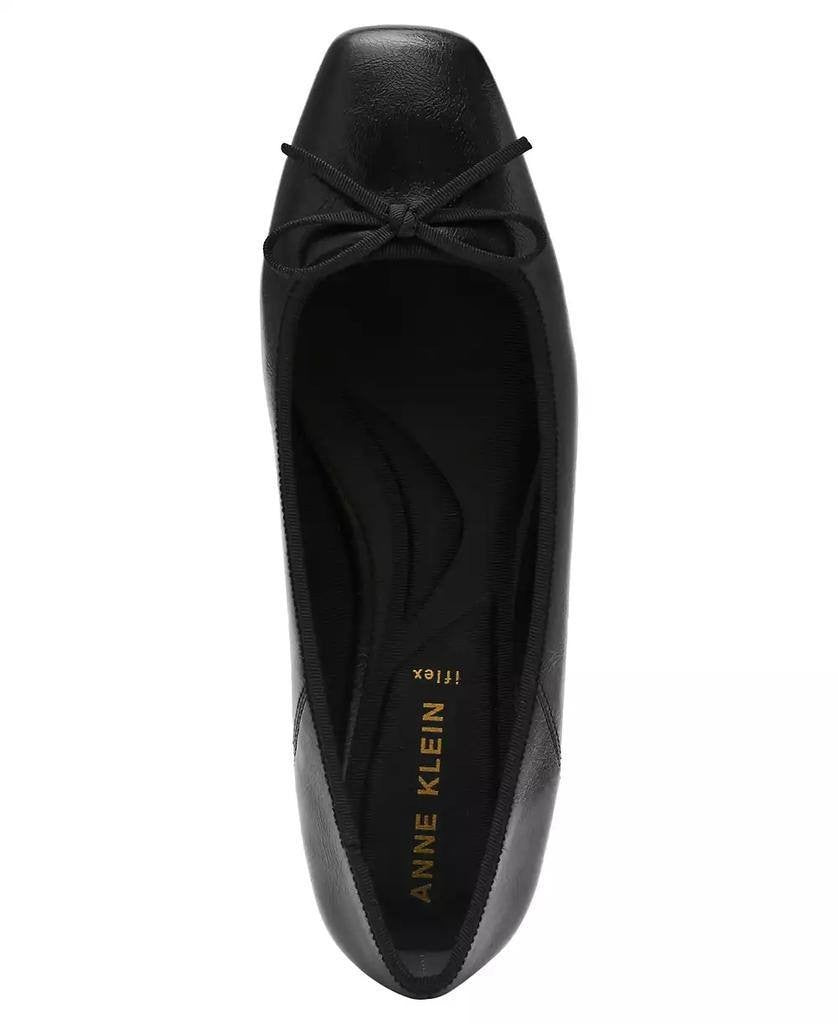 Anne Klein Women’s Aspen Snip Toe Ballet Flats Black 5.5M New With Box $85