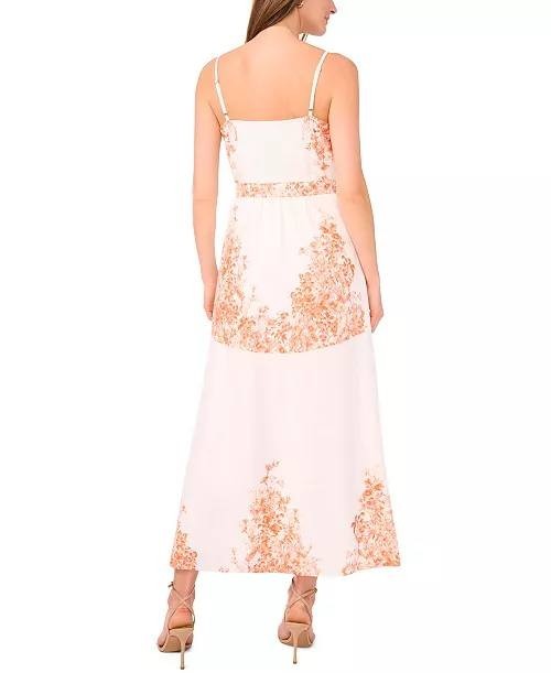 CeCe Dress 4 Sleeveless Fit & Flare Placement Print NWT MSRP $159 Elegant