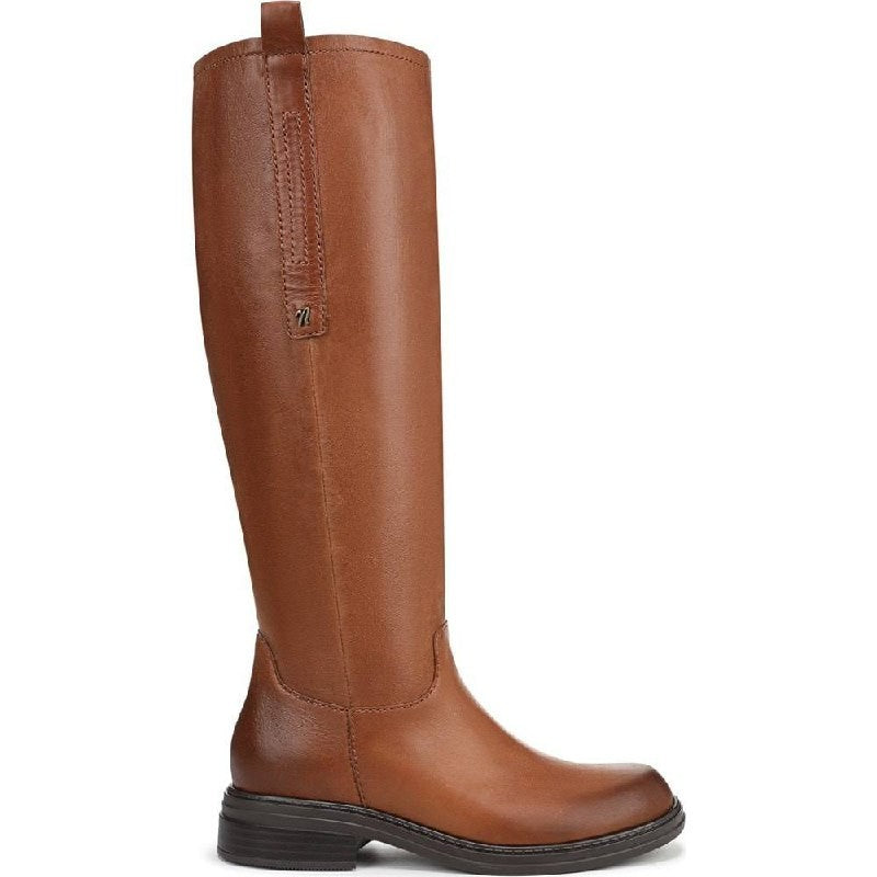 Naturalizer Ontime Boots 7W English Tea Leather Wide‑Calf NIB msrp$274.99