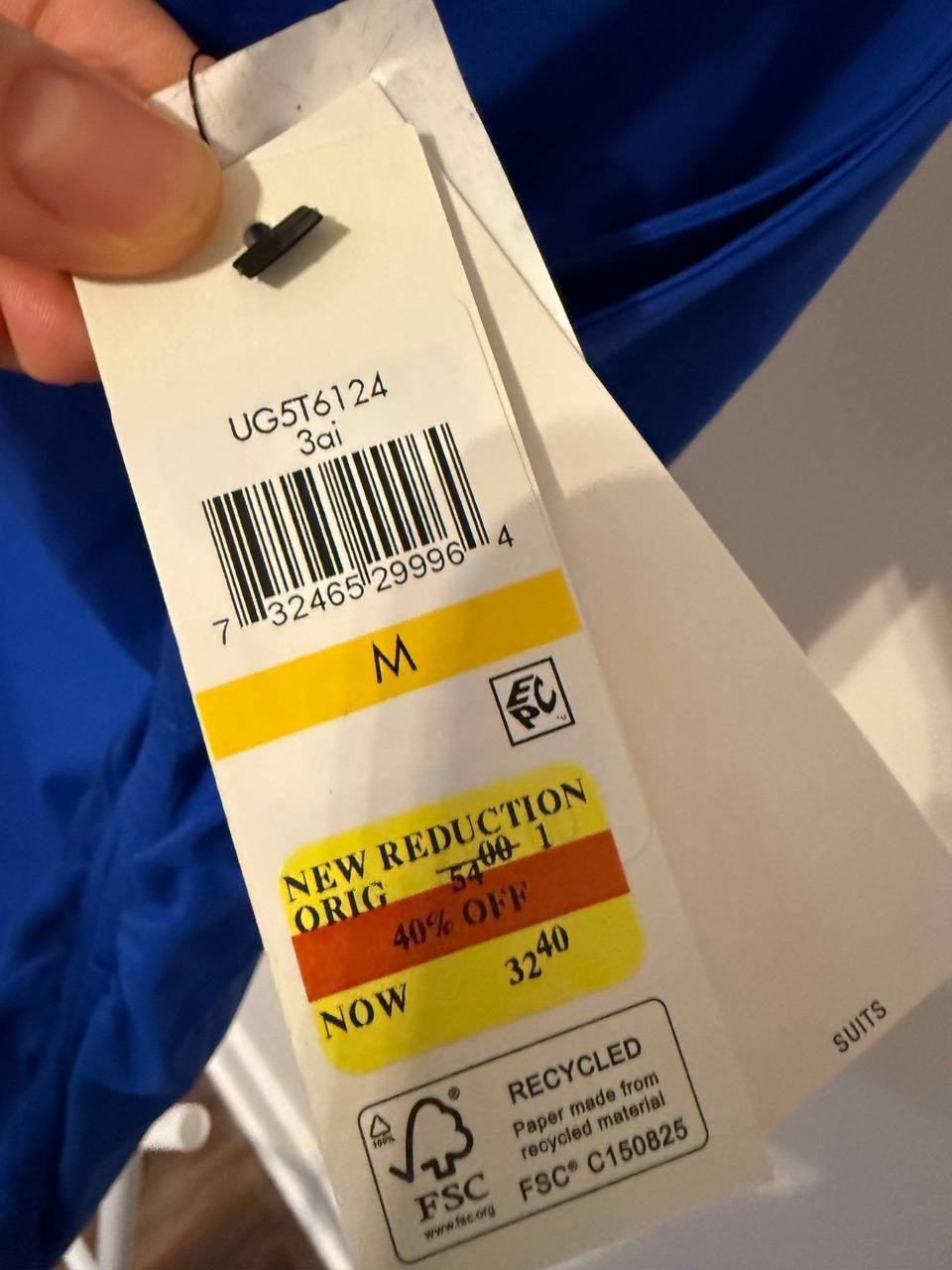 DKNY Sleeveless Draped‑Neck Top – Royal Blue – Size M – NWT – $54