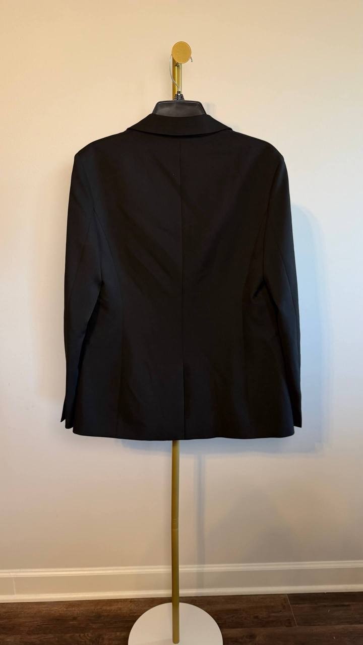Calvin Klein Soft Crepe Blazer Black 6 NWT $179
