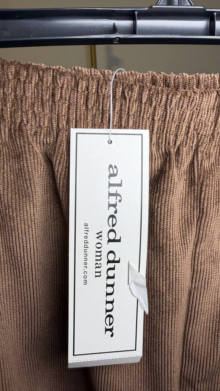 Alfred Dunner Plus Size Slimming Corduroy Pants Brown 22W NWT $54.50