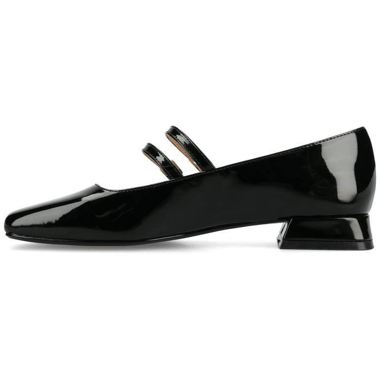Journee Collection “Gredah” Double‑Buckle Flats – Size 11M – Black – NIB-$69