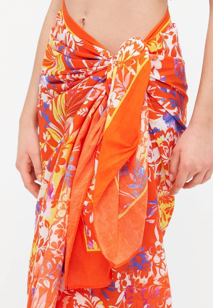 Lauren Ralph Lauren Border Pareo Island Breeze One Size NWT $120