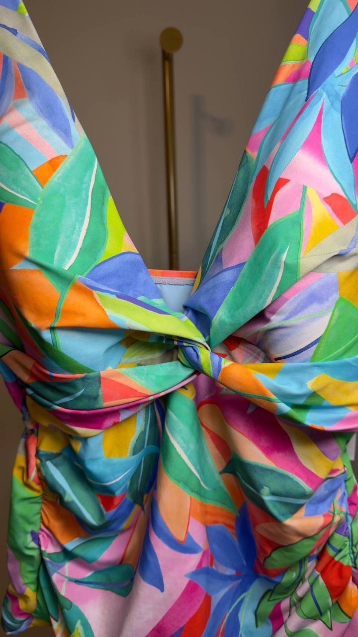 La Blanca Tropi-Flage Tankini Top & Hipster Bottoms Multi 12 NWT $79