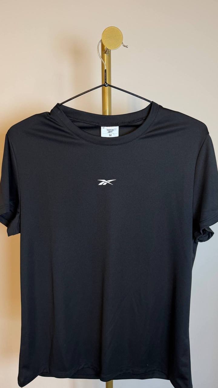 Reebok Women’s Active Identity Performance Logo Tech T‑Shirt Black Size M NWT $2