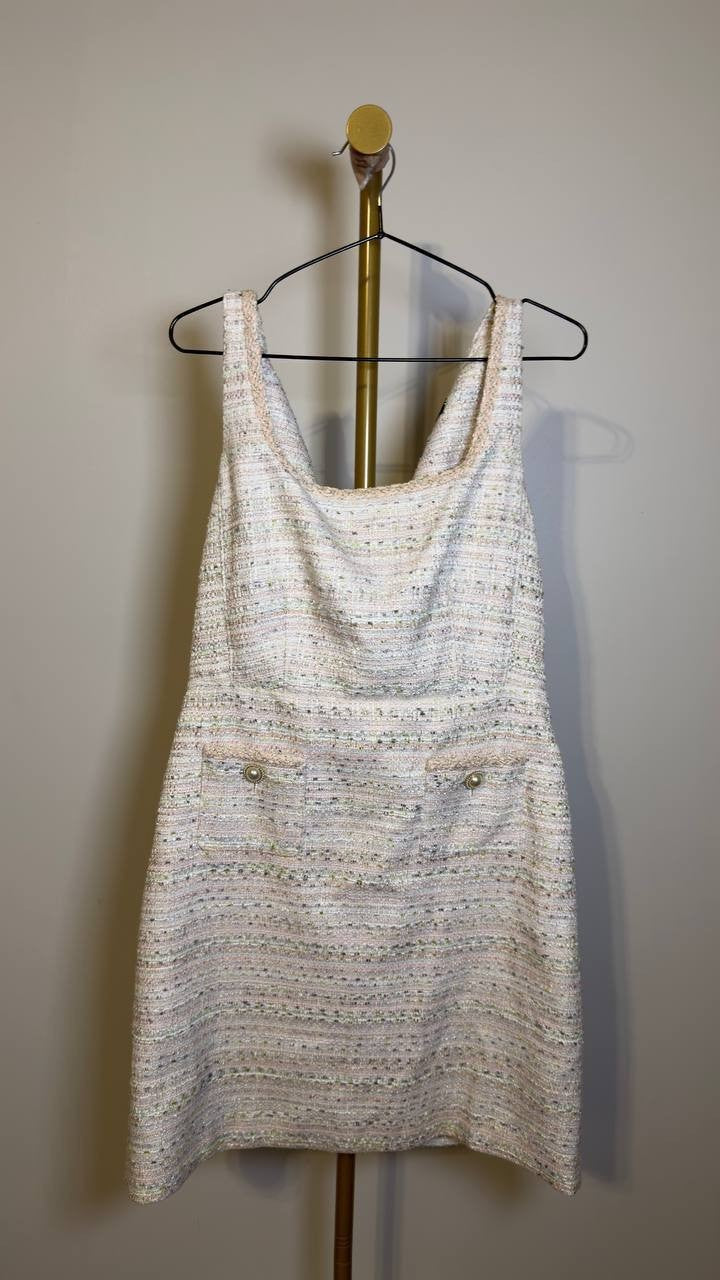 Karl  Lagerfeld  Paris  Women’s    Dress  Soft  White  Multi  8  NWOT  $179  