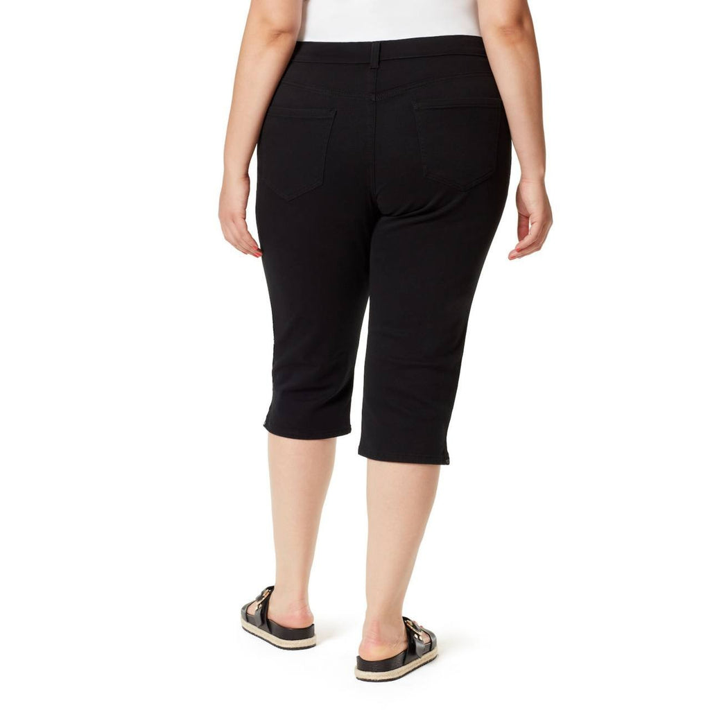 Gloria Vanderbilt Amanda Capri Pants Plus Size 20W Black NWT $50