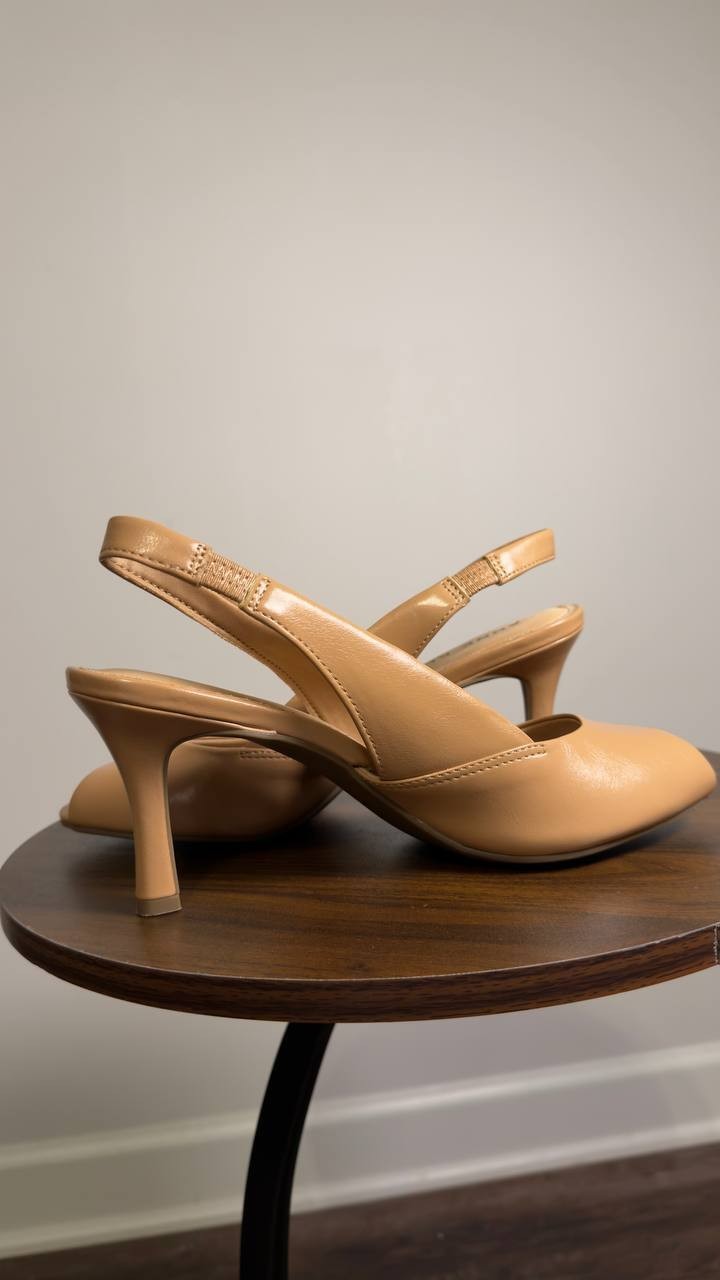 Anne  Klein  Pumps  Tan  Crinkle  8.5M  New  $95