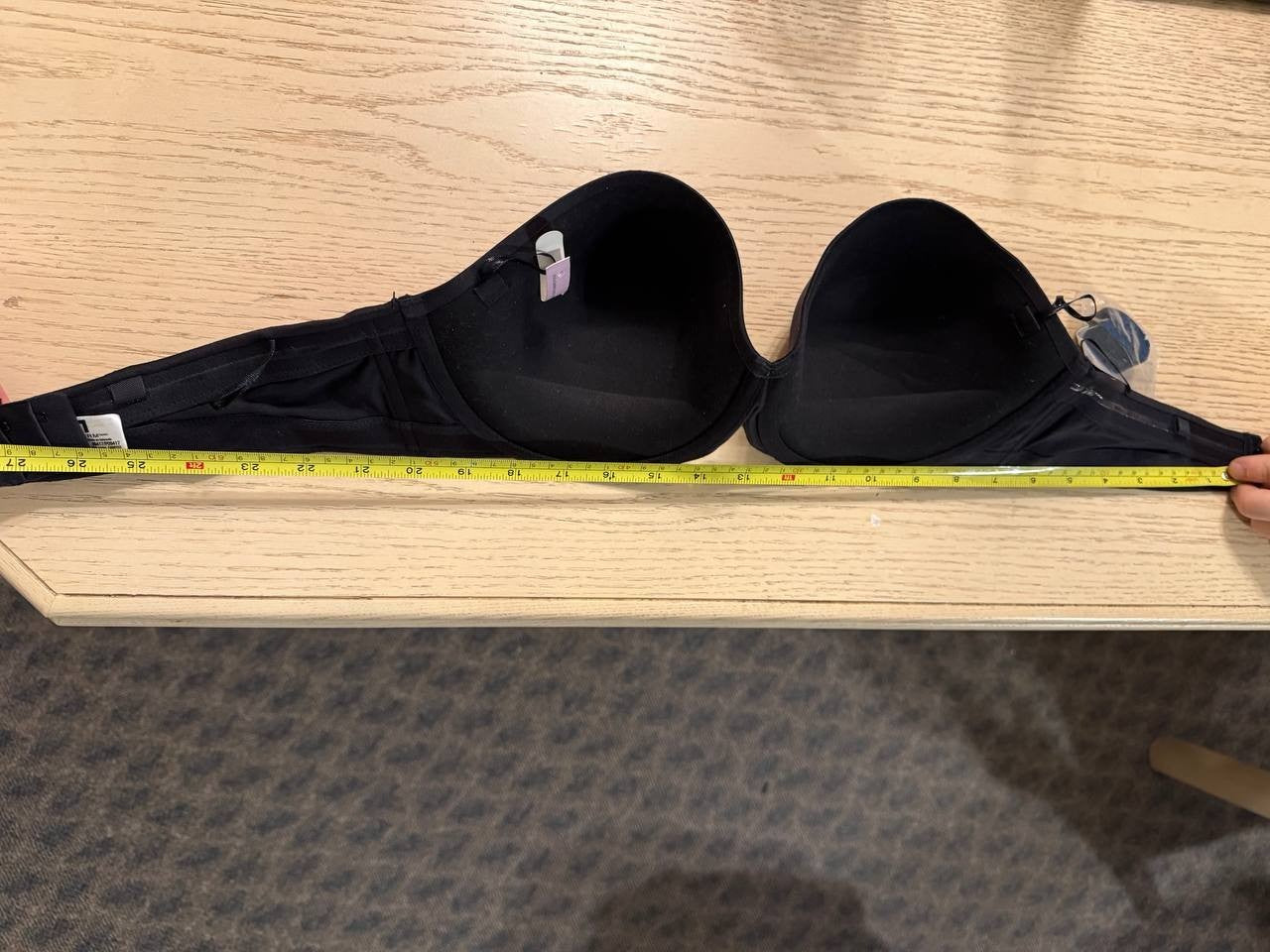 Maidenform Comfort Devotion Strapless Convertible Bra – Size 38D – Black