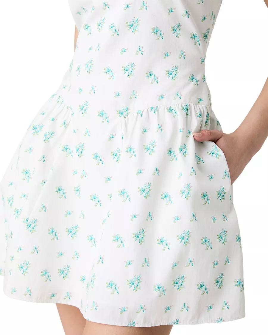 French Connection Anna Fleur Mini Dress -WHITE– Size M – NWT – MSRP $128