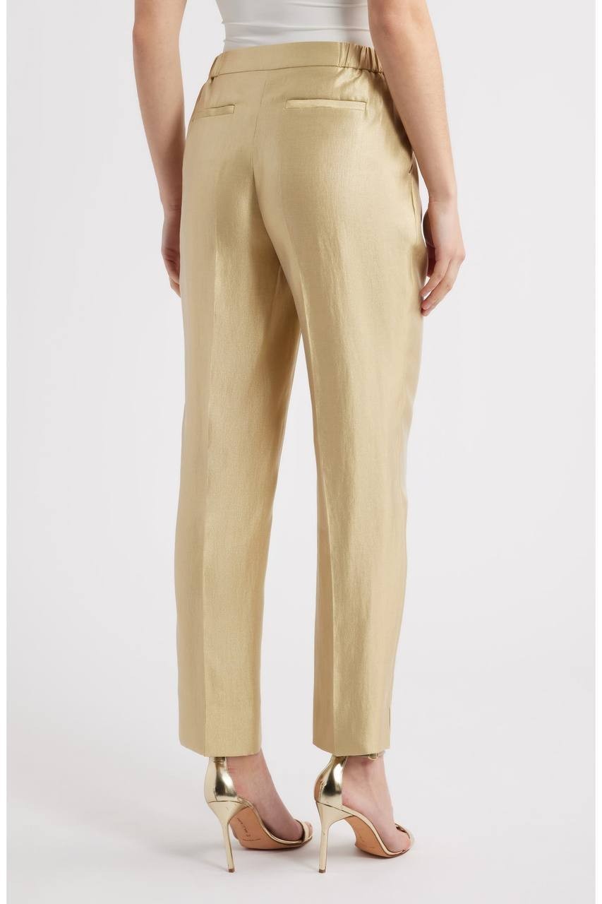 Anne Klein Pull‑On Straight Leg Pants Gold 16 NWT $99