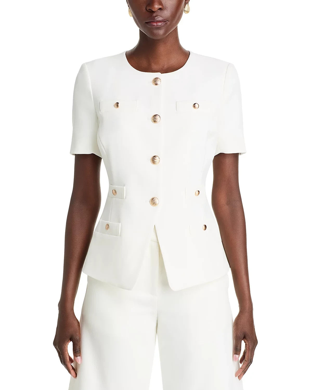 Generation Love Reyes Tailored Crepe Jacket – Size M, White