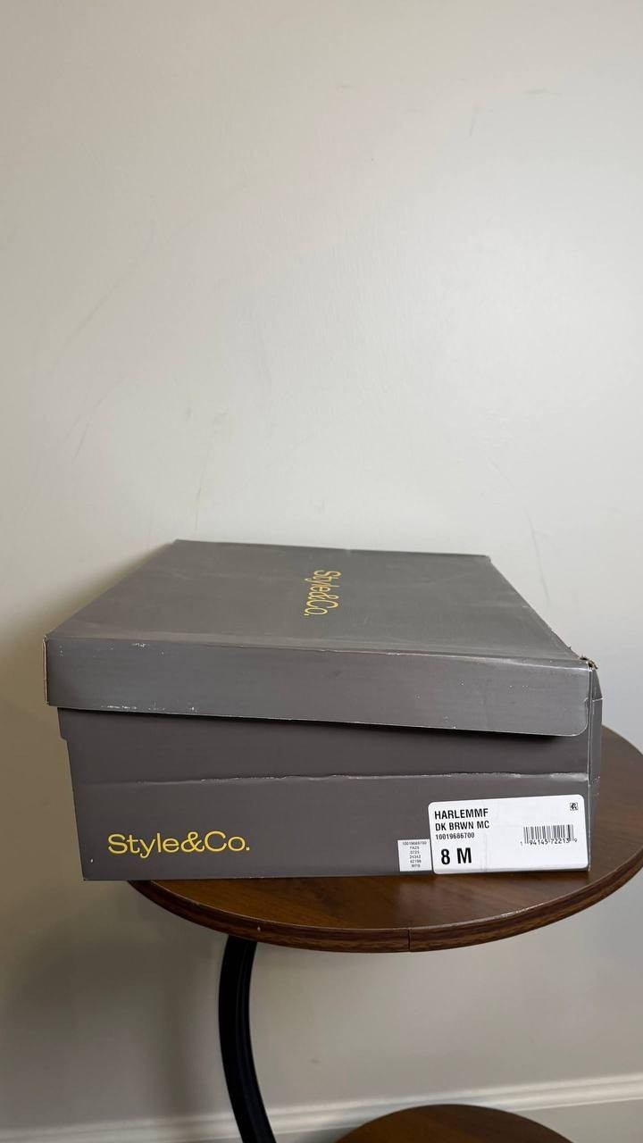 Style & Co Harlemm Buckle Booties Dark Brown Women’s 8M NWB $69.90