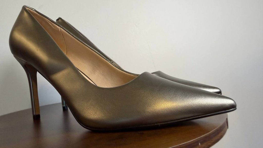 Journee Collection Venus Pumps 12M Pewter Pointed Toe Stiletto NIB msrp$93