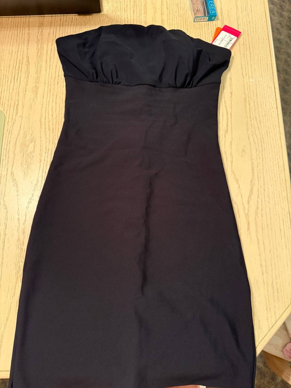 Commando Strapless Slip with Two-Faced Tech, Black, Size L, Mid-Thigh NWT
