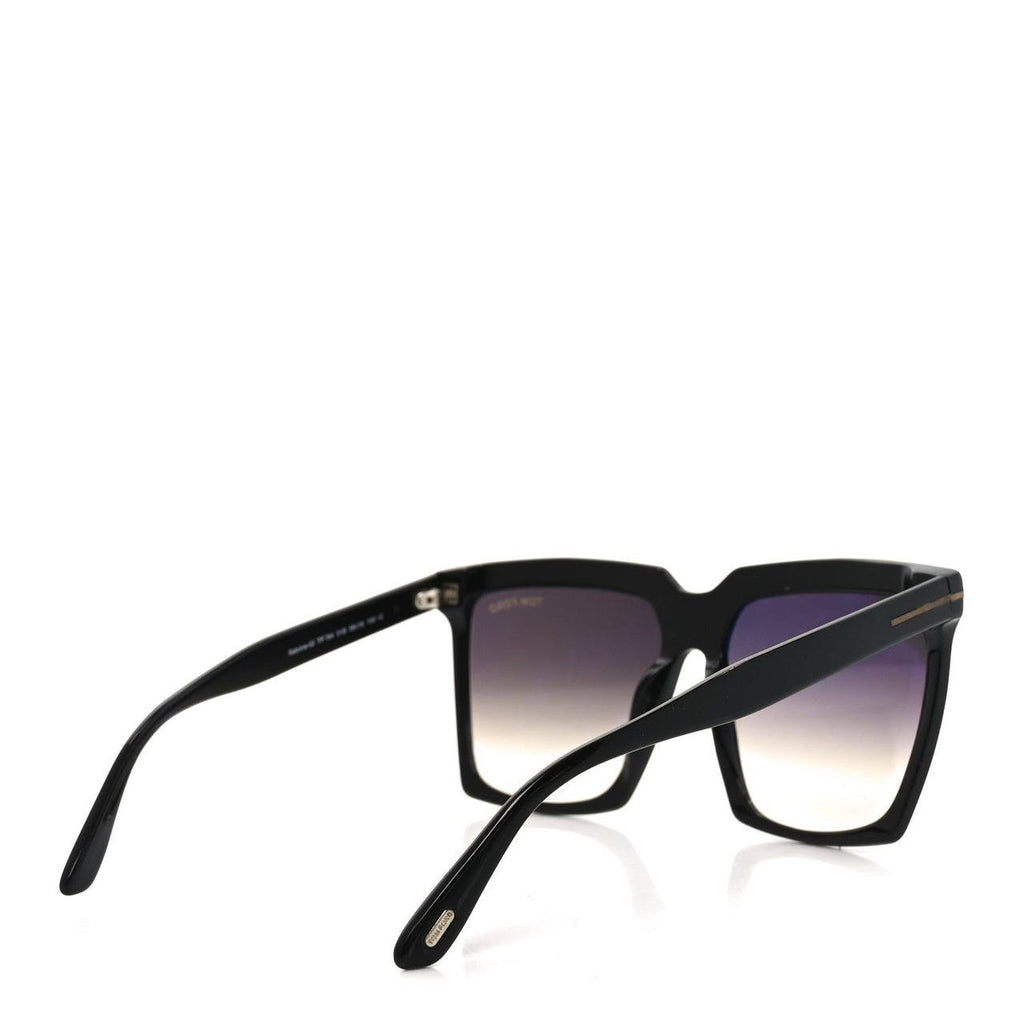 Tom Ford FT0764 Sabrina‑02 Geometric Sunglasses Shiny Black OS NWT $495