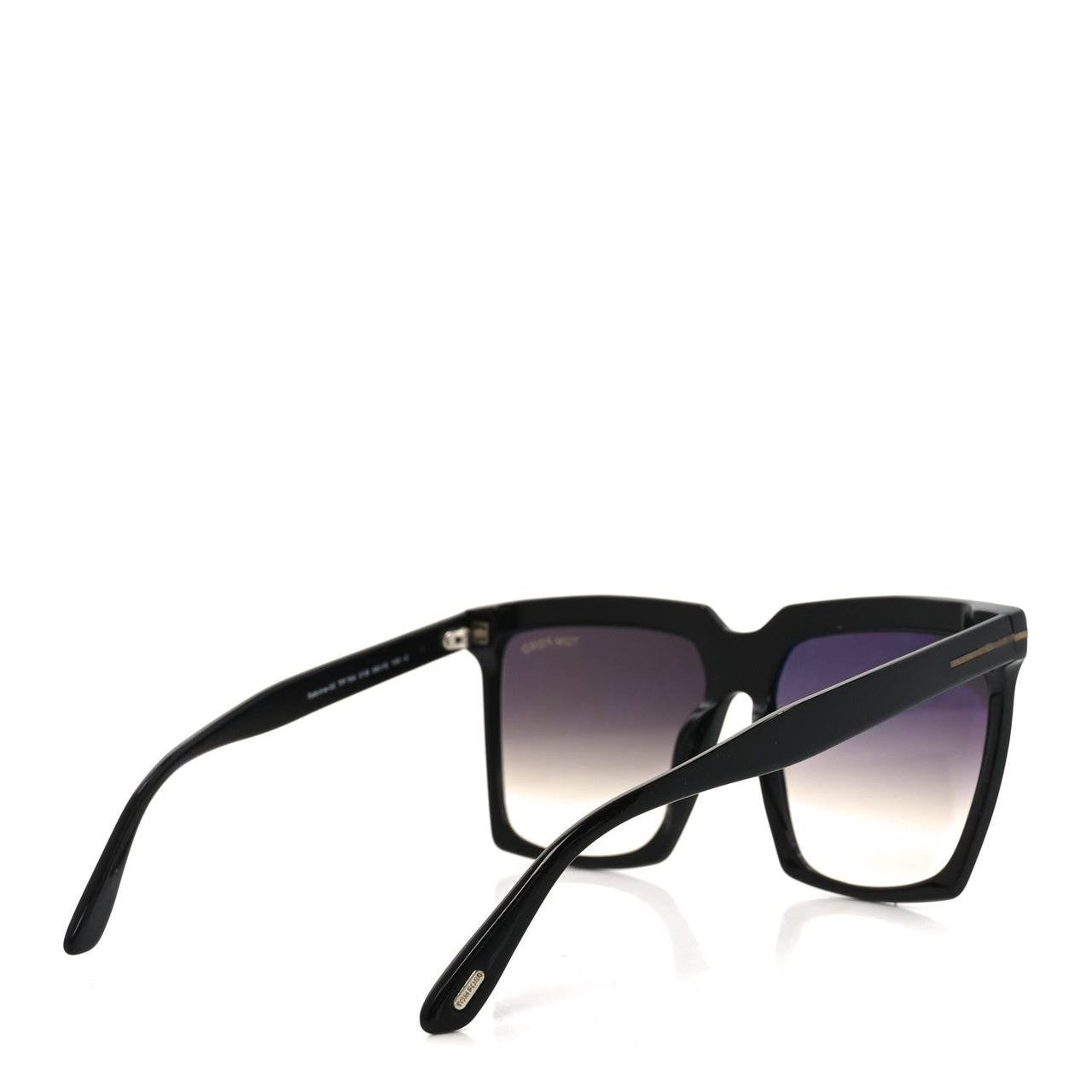 Tom Ford FT0764 Sabrina‑02 Geometric Sunglasses Shiny Black OS NWT $495