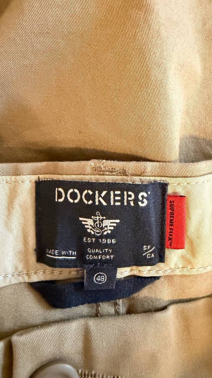 Dockers Men’s Ultimate Supreme Flex Stretch 9.5" Shorts Khaki 48 $60 NWT