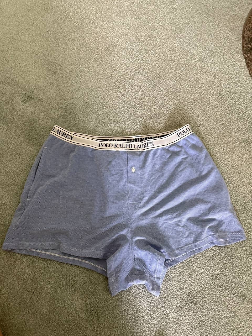 Polo Ralph Lauren Women’s Lounge Shorts Blue XL Cotton Sleep Shorts Logo