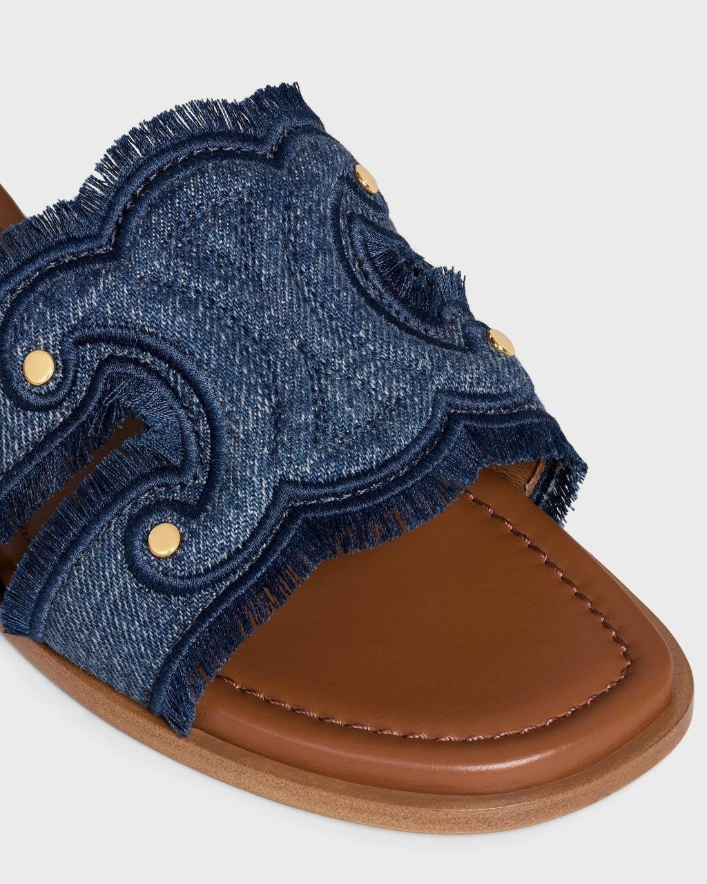 Celine Marina Mule Denim  Cotton 39 Pre‑owned Excellent