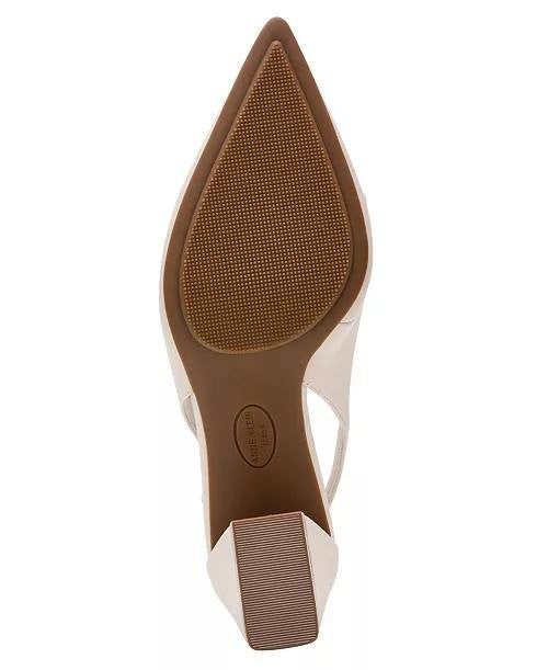 Anne Klein Bone Man‑Made Block Heel Pumps 7.5M New in Box MSRP $95