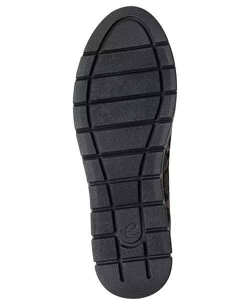 Easy Spirit Valina eFlex Knit Slip‑On Loafers Black Leopard 7.5W Comfort NWB $89