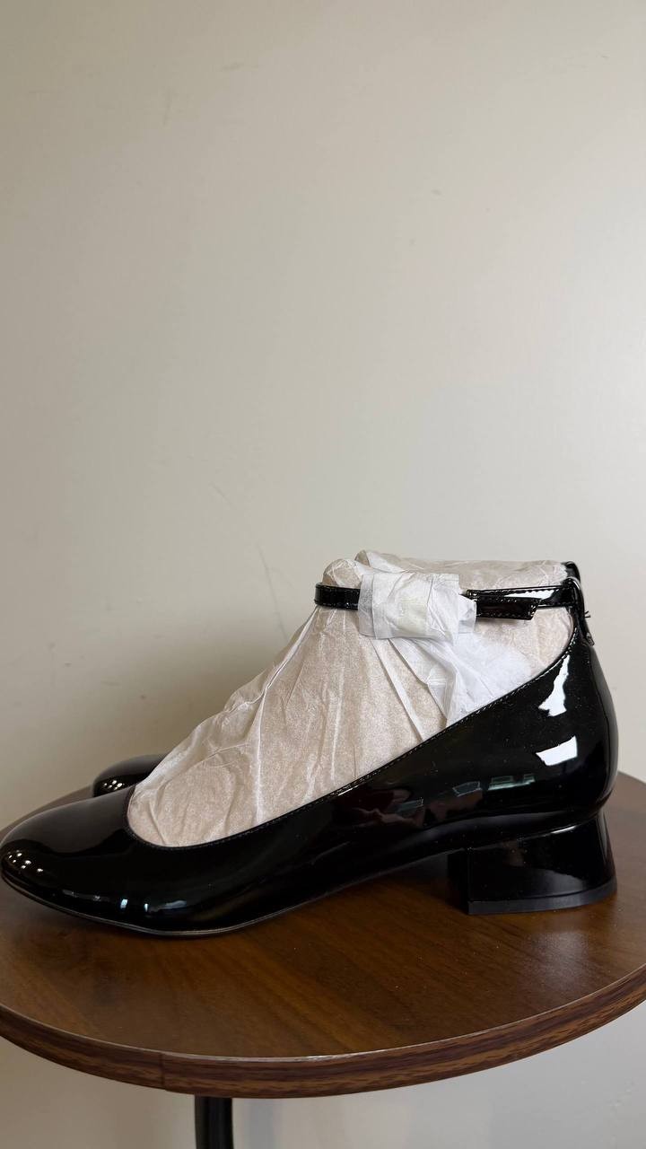 Bandolino Lexy Ankle Strap Pumps Black Women’s 8M Block Heel NWB $89