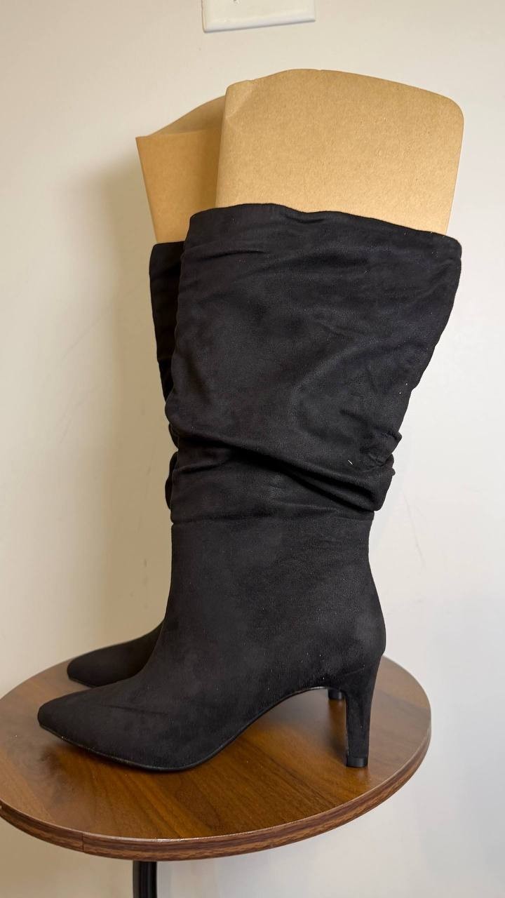 Journee Collection Sonnet Slouchy Extra Wide Calf Boots Black 7M NWB $79.99