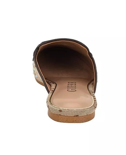 Guess Medium Brown Textile Mule Loafers 9M NIB MSRP $119