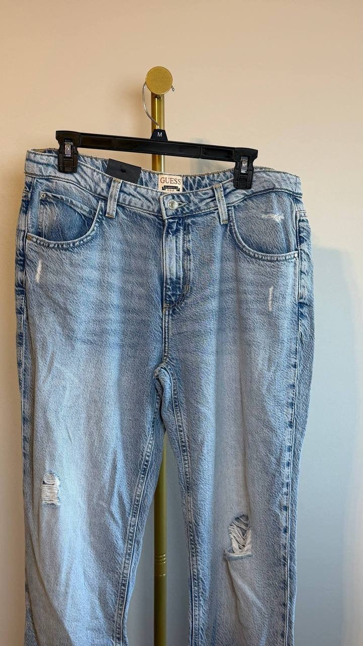 Guess Eco High‑Rise Celia Boyfriend Jeans Blue T30xL30 NWT $118