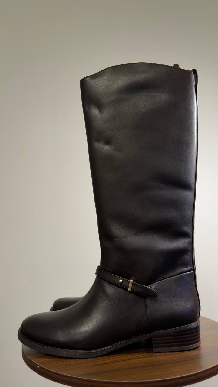 On  34th  Firesse  Riding  Boots  Chocolate  Leather  10M  New  No  Box
