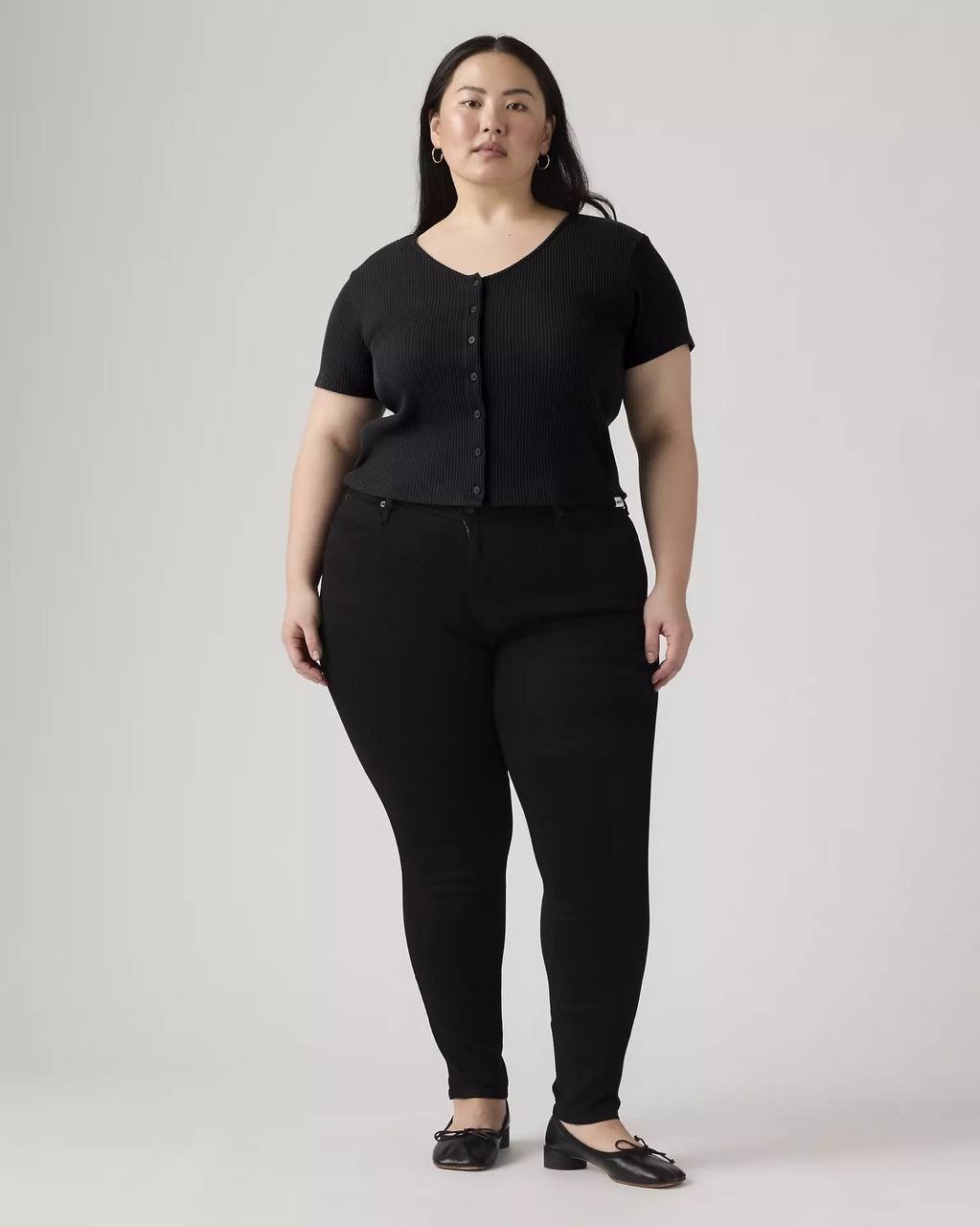 Levi’s 711 Skinny Women’s Jeans Black Peony 22W NWT $69.50