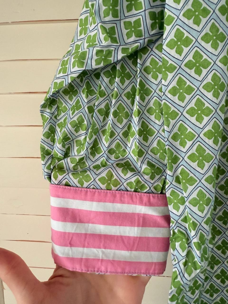 Nautica Printed Shirt Dress – Size XL – NWT – Green Patterned Short Sleeve