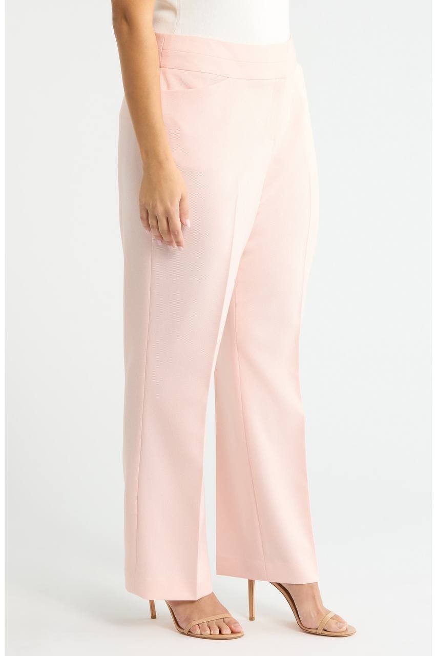 Tahari ASL Bell Bottom Pants Slipper Pink 18W NWT $109