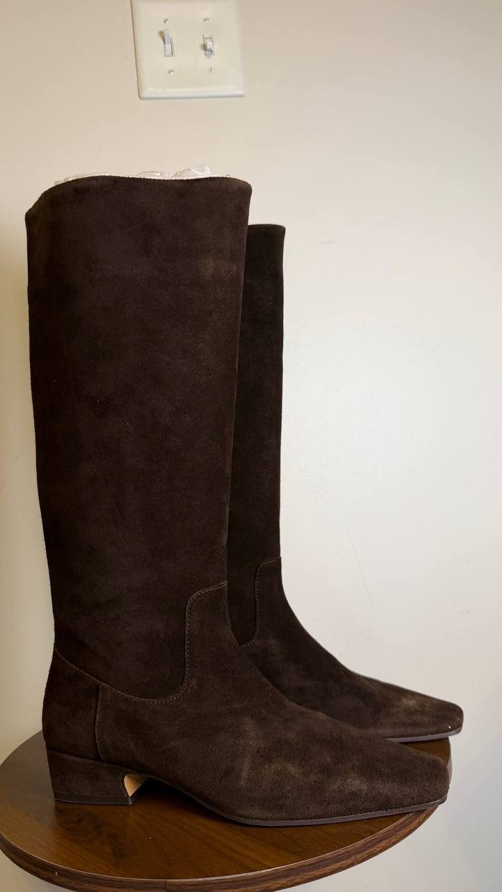 Steve Madden Brown Suede High Boots 8.5M NIB MSRP $179