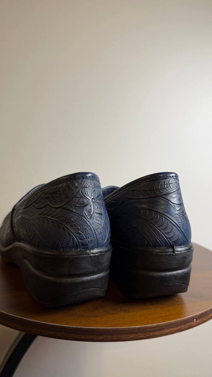 Easy Works Lyndee Clogs 8W Navy Tool Slip‑Resistant Comfort Shoe NIB msrp$55