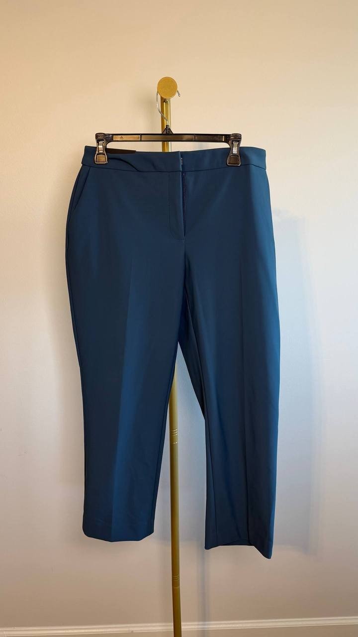 Donna Karan New York Slim-Leg Pants Green 10P NWT $109