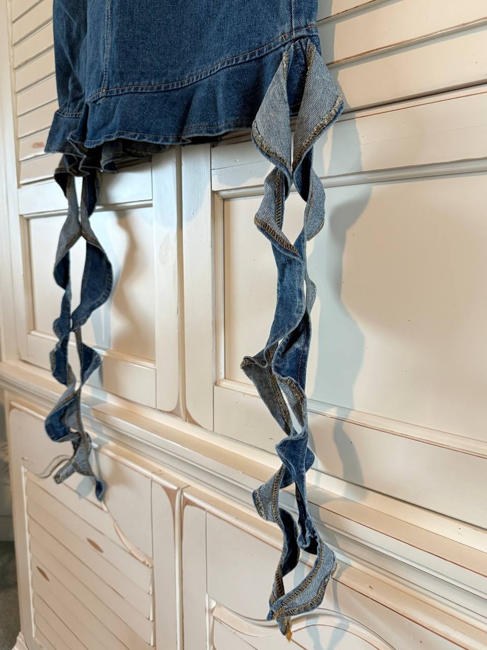 Another Mode Denim Strapless Dress Size M 100% Cotton –MSRP 265$