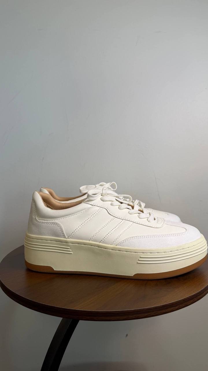 Madden Girl Livvyy Platform Sneakers White 8.5M  $59 NWOB