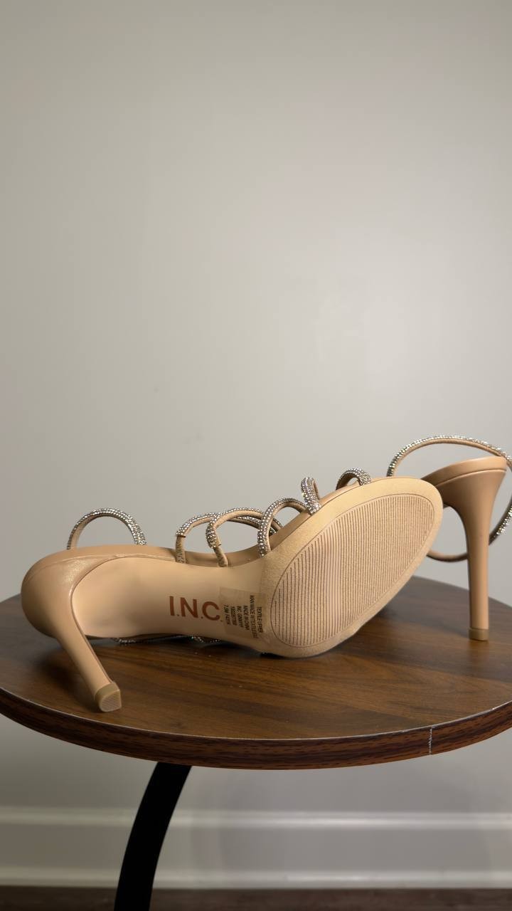 I.N.C. International  Concepts   Sandals  Nude  Bling  7.5 M  NWT  $99.90