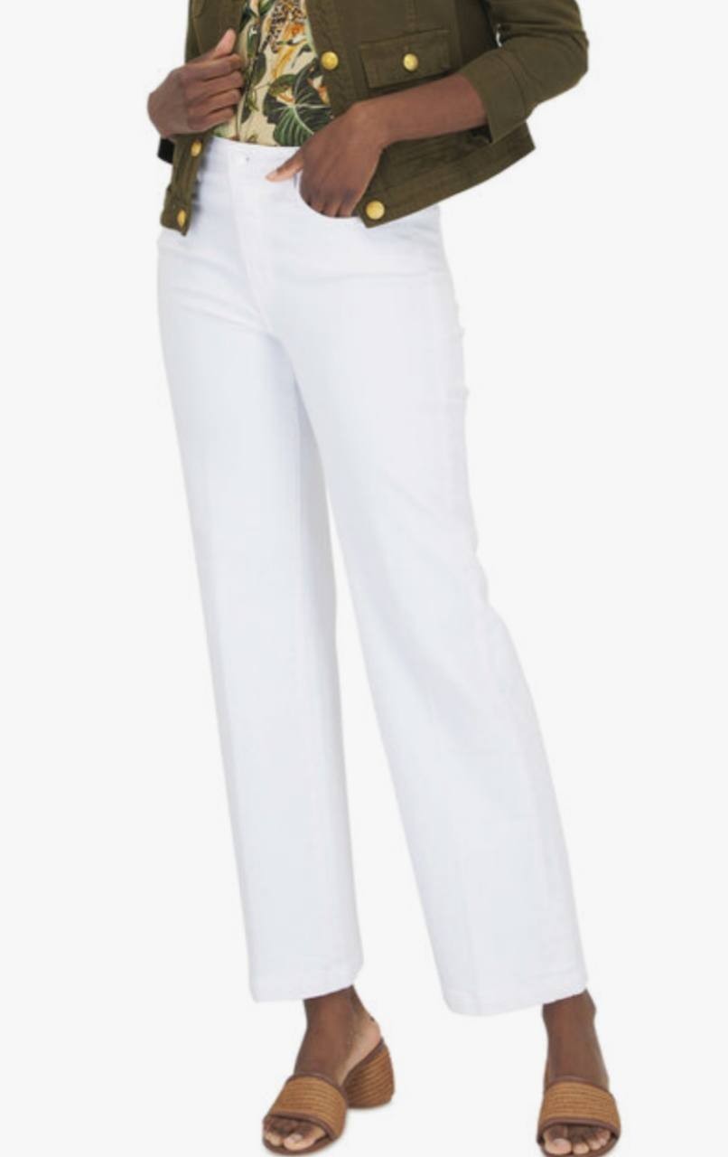 L’AGENCE “Scottie” Wide‑Leg Premium Denim Jeans – White – Size 29 – NWT – $255