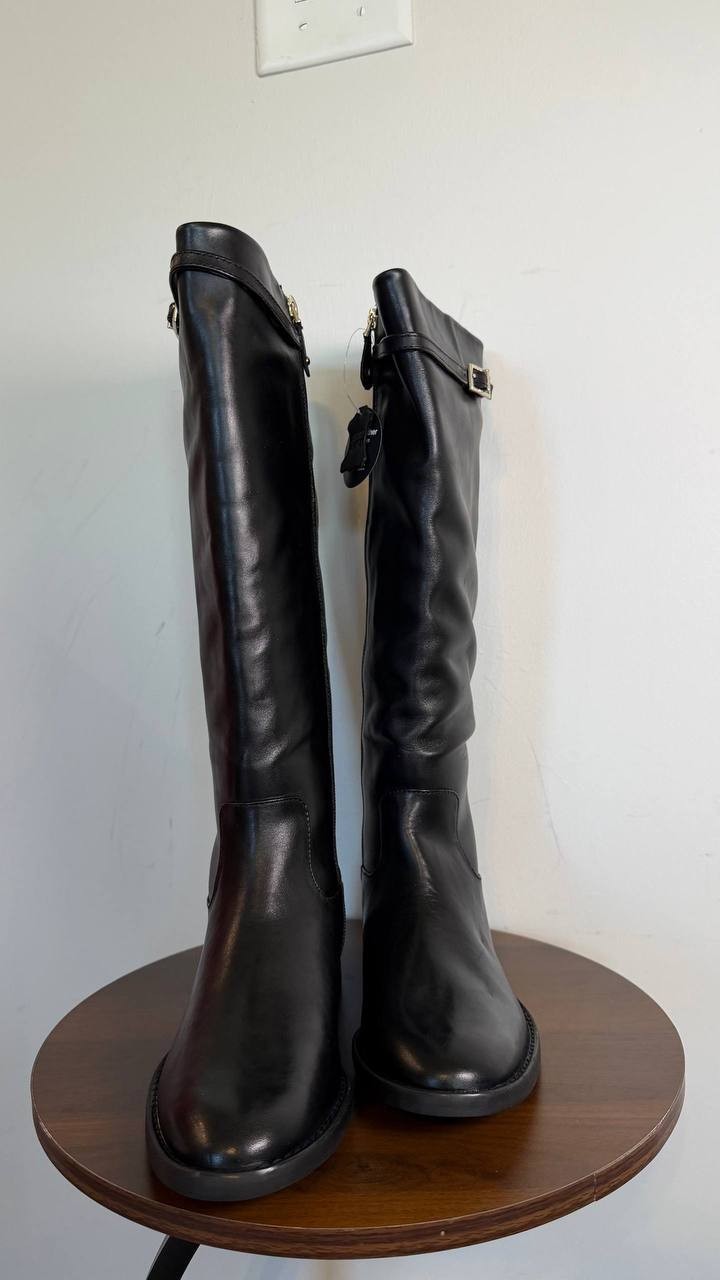 INC Britta Women’s Riding Boots Black 8.5M Leather $189.90 NWB