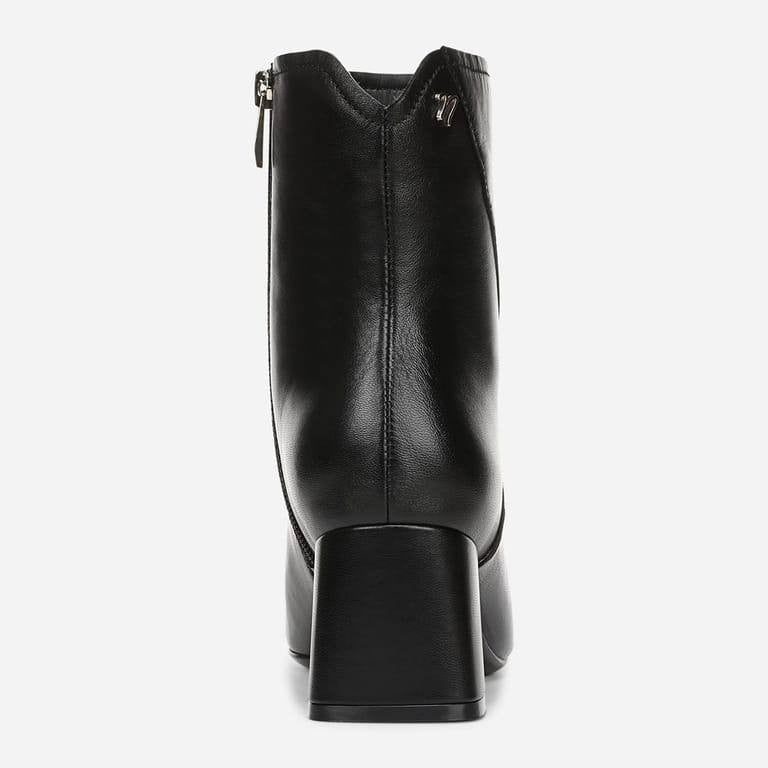 Naturalizer Christine Dress Bootie Black 8M Leather Square Toe $190 NWB