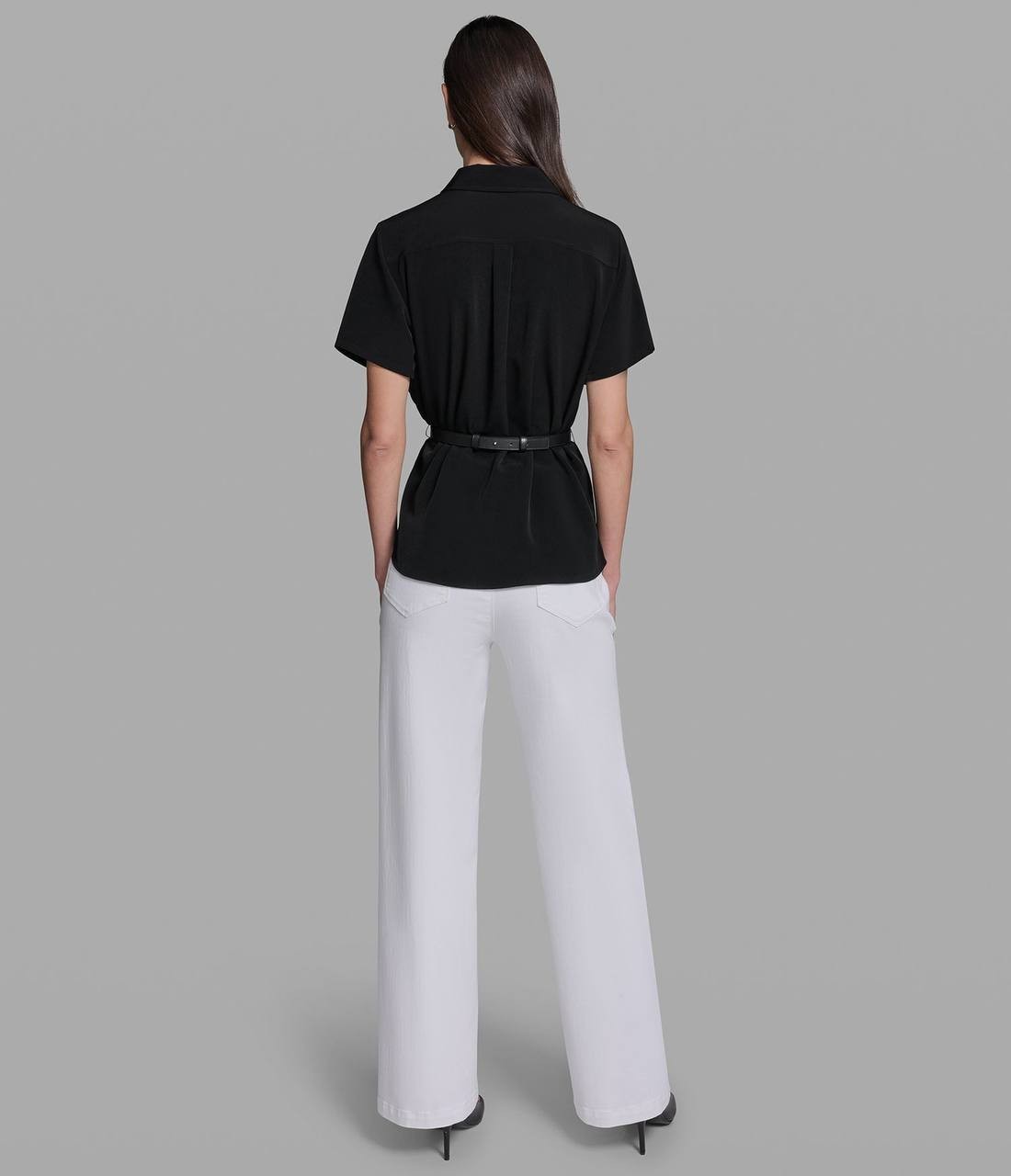 Karl  Lagerfeld  Paris  Women’s   Blouse  Black  L  NWT $109
