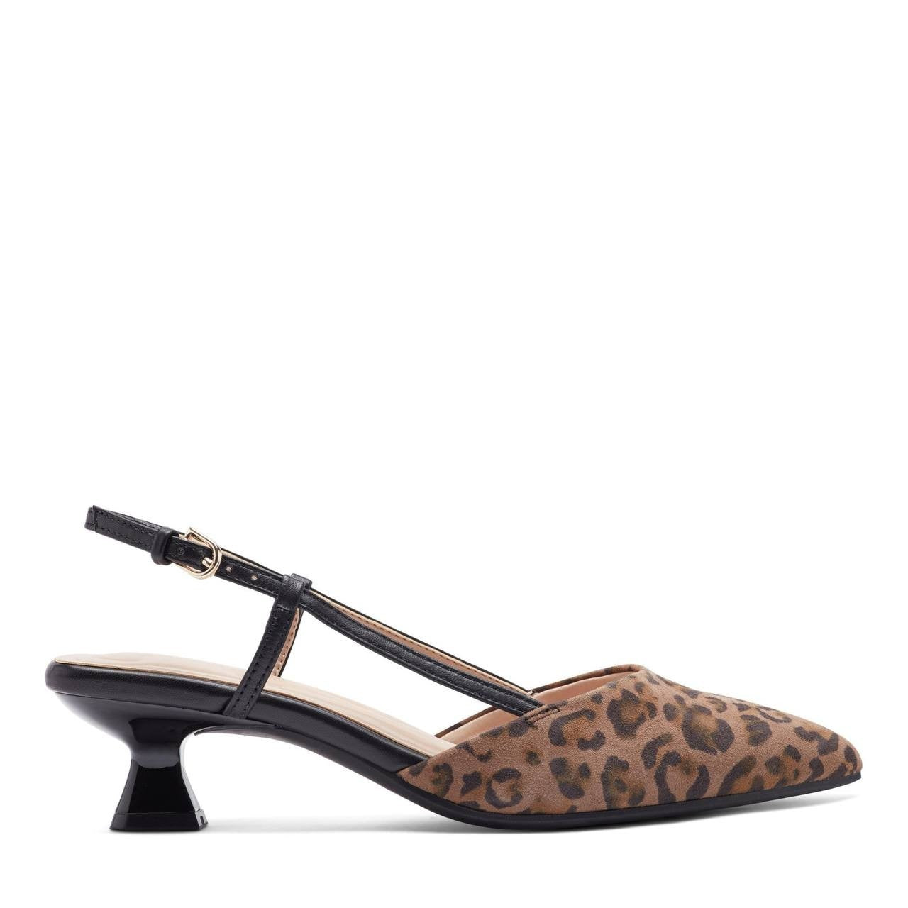 Easy Spirit Leopard Leather Slingback Pumps 9.5M New w/o Box MSRP $109