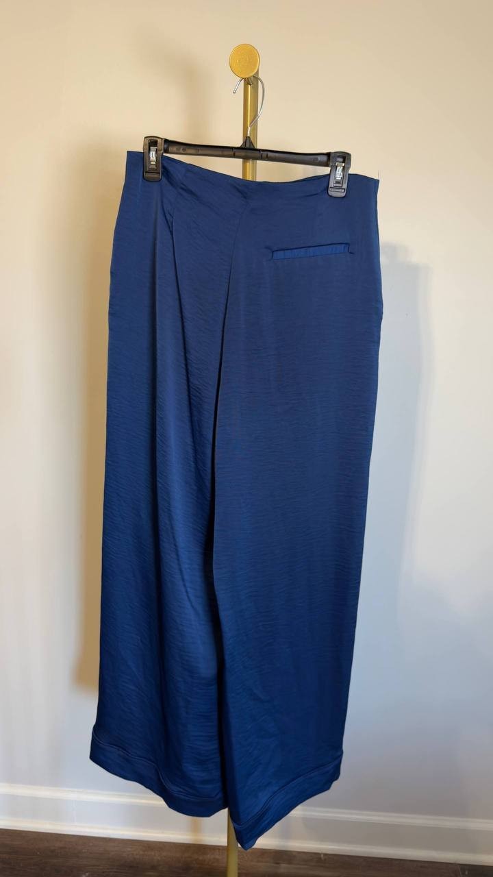 DKNY Wide Leg Pant Cadet Blue 8 NWT $99