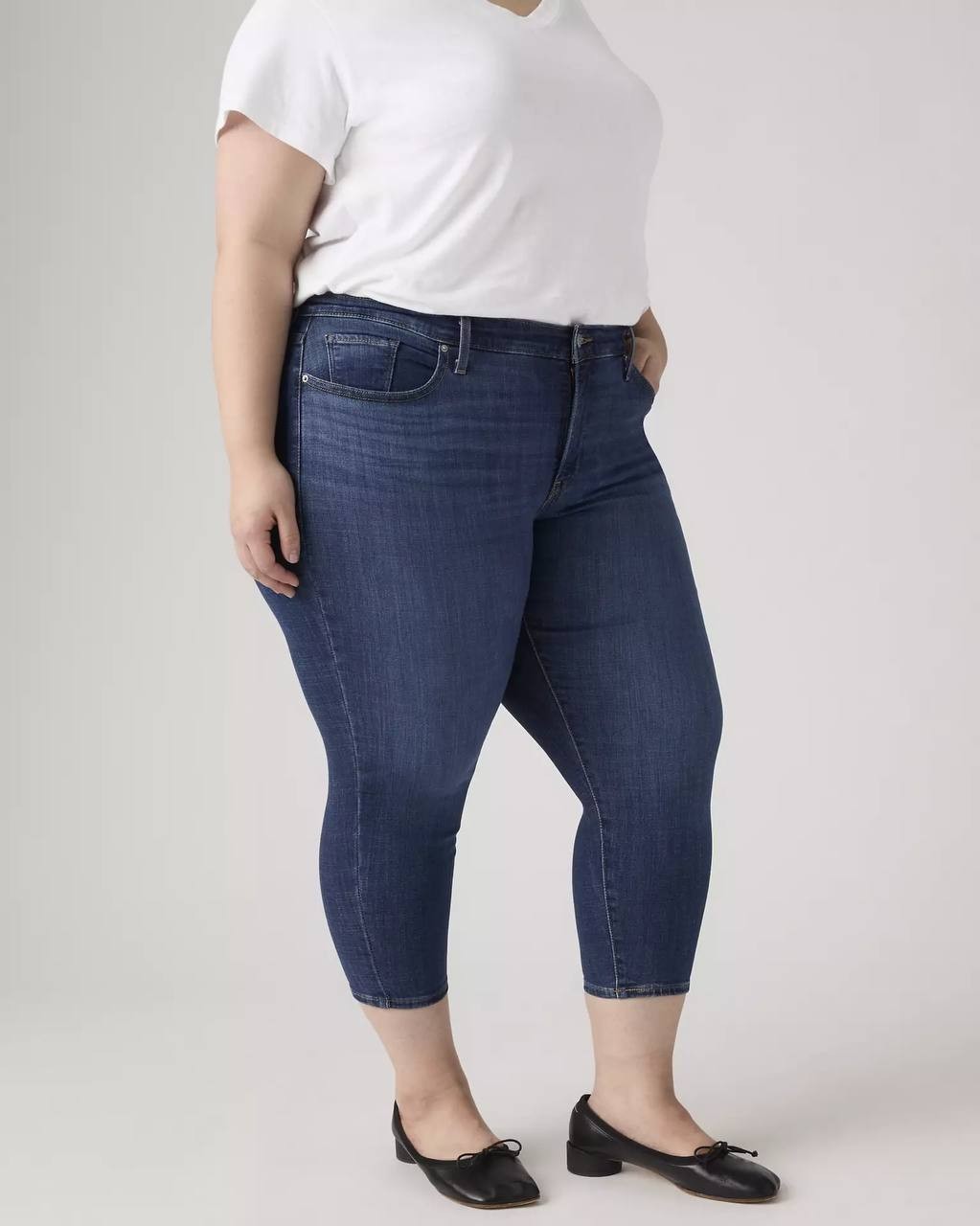 Levi’s 311 Shaping Skinny Capri Jeans Plus Size Blue 24W NWT $59.50