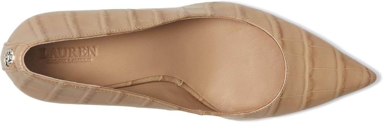 Lauren Ralph Lauren Lanette Pointed Toe Pumps Brown 5.5B New With Box $155