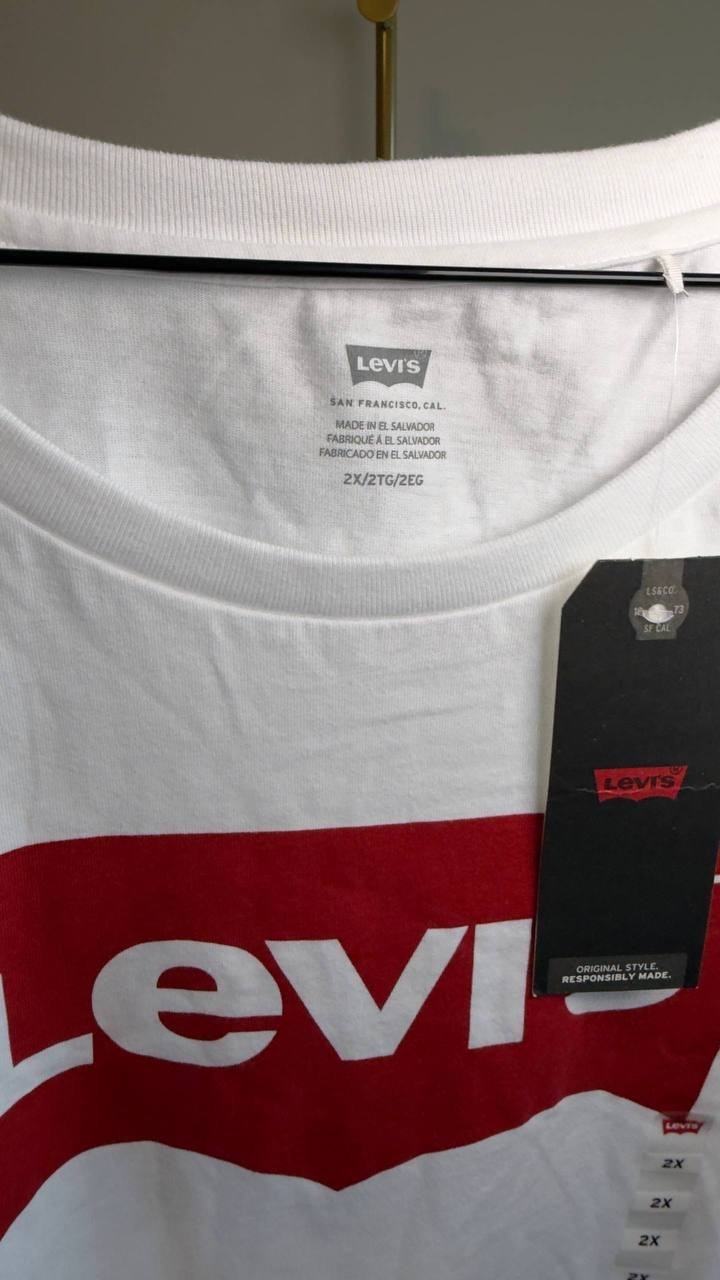 Levi’s Graphic Logo Favorite Short Sleeve Tee White 2X NWT $30